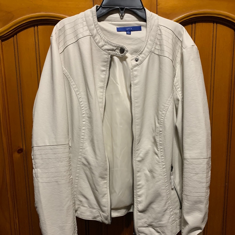 Apt 9 Faux Leather Jacket Size L